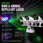 Programmable Three-Head Bird and Animal Repellent Laser Light - B46 - Image 8
